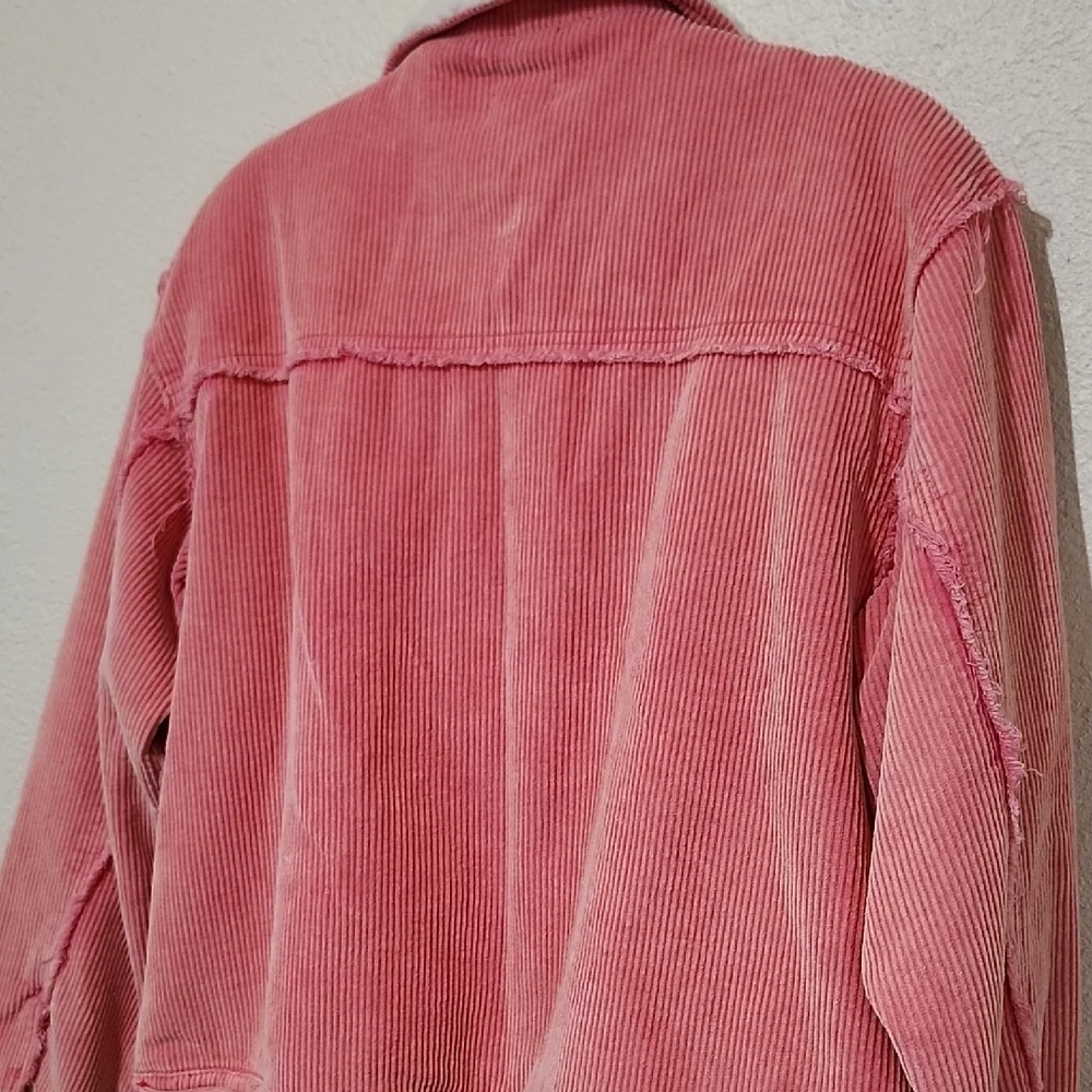POL Pink and White Teddy Jacket with Sherpa Collar - Picture 15 of 15